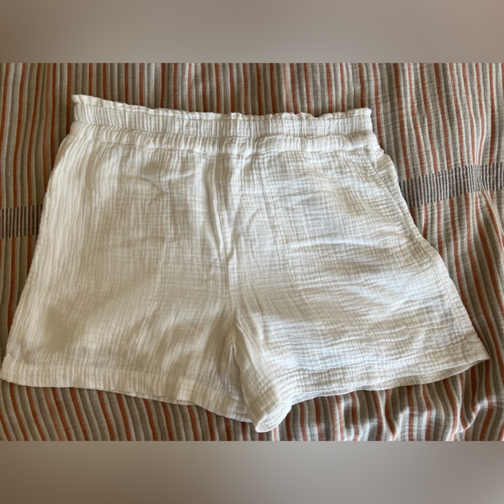 Rails Leighton White Pull-On Shorts